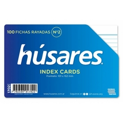 HUSARES FICHAS RAYADAS N° 2 X 100 ( 41767 )