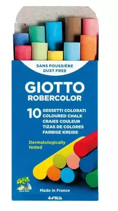 GIOTTO TIZAS DE COLORES HIPOALERGENICAS X 10 ( 46058 ) - comprar online