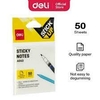 DELI NOTAS ADHESIVAS TRANSPARENTES 76X76 MM X 510 HJS