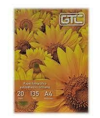 GTC PAPEL FOTOGRAFICO AUTOADHESIVO BRILLANTE A4 135 GRS X 20 HJS ( 334335 )