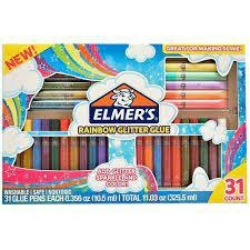 ELMERS RAINBOW GLITTER GLUE X 31 ( 323970 )