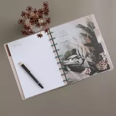 Cuaderno inteligente Floral de líneas punteadas - 60 hojas