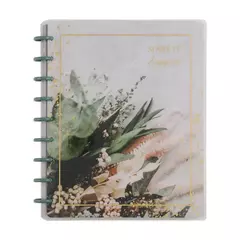Cuaderno inteligente Floral de líneas punteadas - 60 hojas