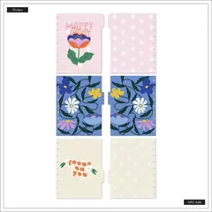 Cuaderno inteligente Flores clásico 60 hojas punteadas