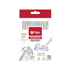 FILGO RESALTADORES MULTI LIGTHER PASTEL X 10 COLORES ( 331368 )