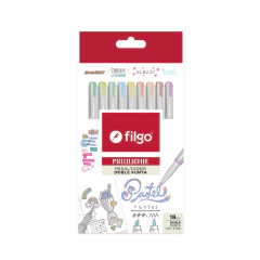 FILGO RESALTADORES MULTI LIGHTER 2 PUNTAS PASTEL X 18 COLORES ( 331370 )