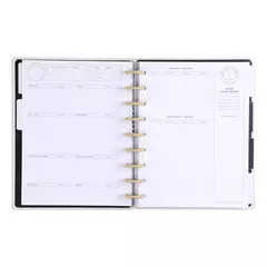 Planificador perpetuo Happy Planner Discos Diseño Negro Dorado en internet
