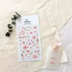 SUATELIER DESING STICKER PVC 10*19cm WATER BLOSSOM