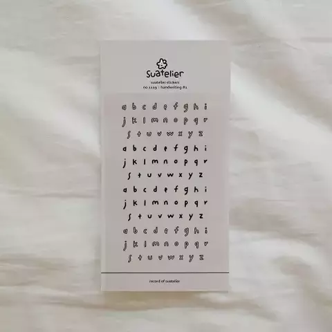 SUATELIER DESING STICKER PVC 10*19cm HANDWRITING 1