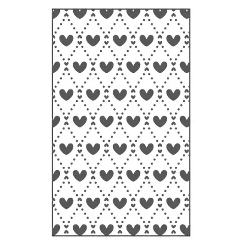 PLANTILLA 3\" TEXTURADO 2D CORAZONES