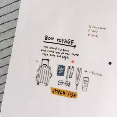 STICKER PVC 10*19cm TRAVEL NOTE - comprar online