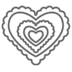 IBI CRAFT Troqueles Set Corazones