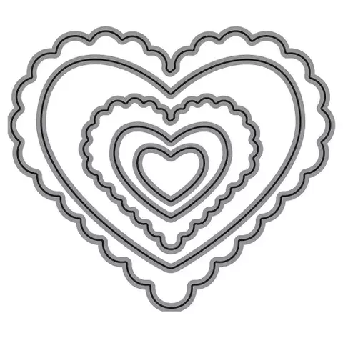 IBI CRAFT Troqueles Set Corazones