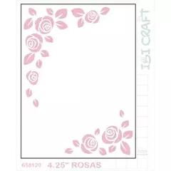 PLANTILLA 4,25\" TEXTURADO 2D ROSAS