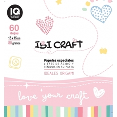 IBICRAFT PAPEL P/ORIGAMI 15*15cm 80grs 60Hjs SURT - comprar online