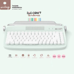 TECLADO IBICRAFT VINTAGE BLUETHOOT ( 335904 ) en internet