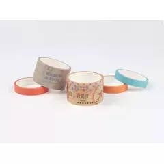 IBI CRAFT WASHI TAPE BOX 5 ROLLOS de 4mts COLECCION TRAVEL ( 338283 ) - comprar online