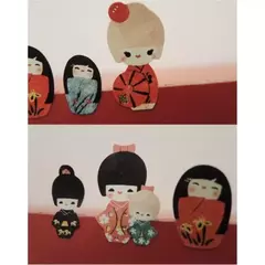 STICKER PVC 10*19cm KOKESHI (MUÑECAS) en internet