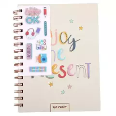 IBI CRAFT CUADERNO SPIRIT ESPIRAL 80hjs + STICKERS 3D ( 339020 )