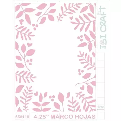 PLANTILLA 4,25\" TEXTURADO 2D MARCO HOJAS