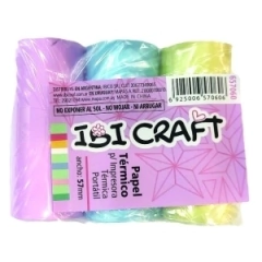 IBI CRAFT PAPEL P/IMPRESORA TERMICO PASTEL x 3 COLORES ( 333784 )
