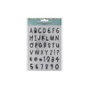 IBI CRAFT SELLO SILICONADO CRISTAL 6X8\" ABECEDARIO Y NUMERO