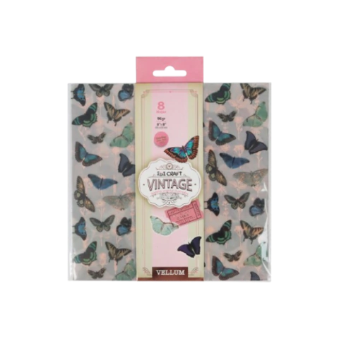 IBICRAFT PAPEL VELLUM 20*20cm 96grs 8Hjs VINTAGE ( 337415 )