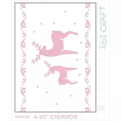 PLANTILLA 4,25\" TEXTURADO 2D CIERVO