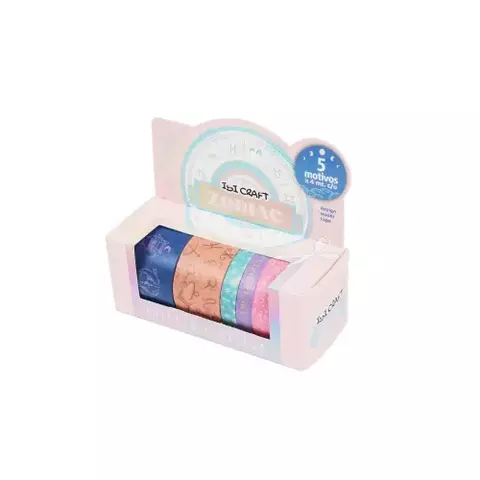 IBI CRAFT WASHI TAPE BOX 5 ROLLOS de 4mts COLECCION ASTROLOG - comprar online