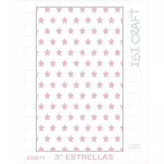 PLANTILLA 3\" TEXTURADO 2D ESTRELLAS