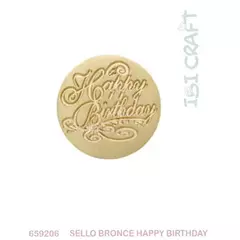 IBI CRAFT SELLO BRONCE PARA MANGO HAPPY BRITHDAY