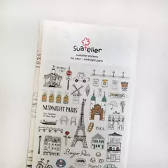 SUATELIR DESING STICKER PVC 10*19cm MIDNIGHT PARIS