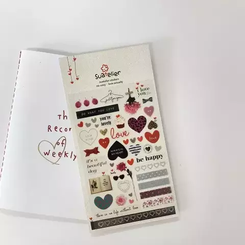 ATELIER DESING STICKER PVC 10*19cm LOVE ACTUALLY