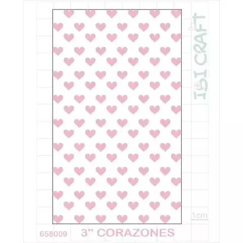 Carpeta De Embossing- Texturizadora- Repujado 2d Corazones