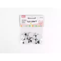 IBI CRAFT OJOS AUTOADHESIVOS TAMAÑO SURTIDO 30 UNID.- 4 MEDIDAS
