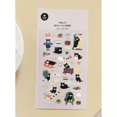 STICKER PVC 10*19cm CATS 2