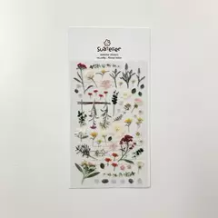 SUATELIER DESING STICKER PVC 10*19cm FLOWER LETTER