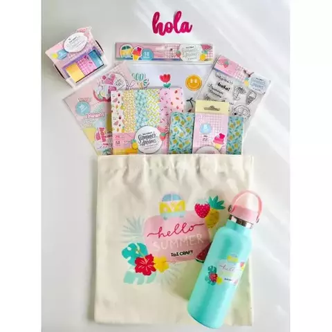 BOX IBICRAFT 7 ELEMENTOS \ SUMMER\" COLECCION MIL SUEÑOS DE PAPEL