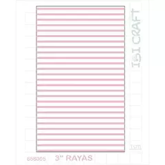Carpeta De Embossing- Texturizadora- Repujado 2d Rayas - comprar online