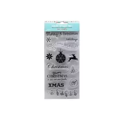 IBI CRAFT SELLO SILICONADO CRISTAL 4X8\" NAVIDAD en internet