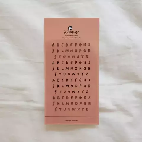 SUATELIER DESING STICKER PVC 10*19cm HANDWRITING 2