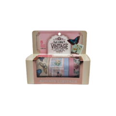 WASHI TAPE BOX 5 ROLLOS de 4mts COLECCION VINTAGE ( 337414 )