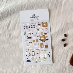 SUATELIER DESING STICKER PVC 10*19cm I LIKE COFFE