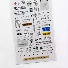 STICKER PVC 10*19cm TRAVEL NOTE