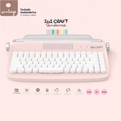 TECLADO IBICRAFT VINTAGE BLUETHOOT ( 335904 )