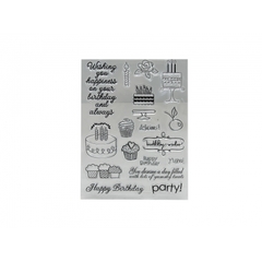 IBI CRAFT SELLO SILICONADO CRISTAL 6X8\" PARTY