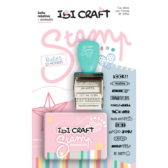 IBI CRAFT STAMP SET BULLET (SELLO + ALMOHADILLA) ( 335396 )