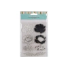 IBI CRAFT SELLO SILICONADO CRISTAL 4X5\" FLOWERS