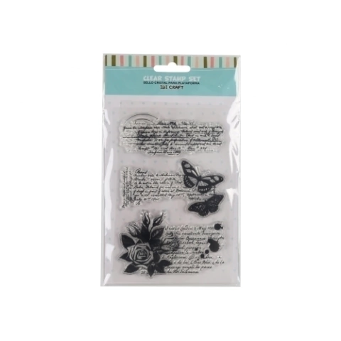 IBI CRAFT SELLO SILICONADO CRISTAL 4X5\" BUTTERFLY