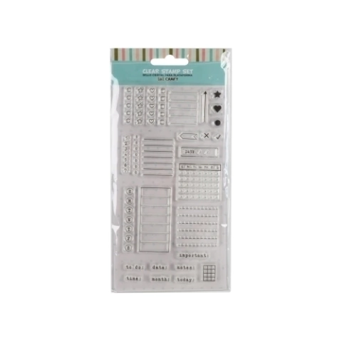 IBI CRAFT SELLO SILICONADO CRISTAL 4X7\" PLANNERS